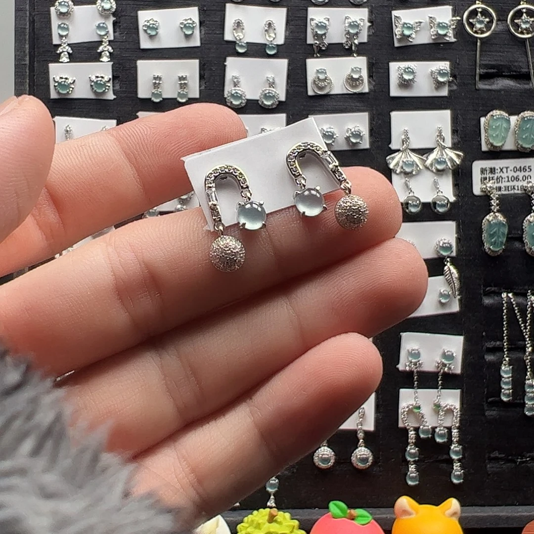 翡翠银S925镶嵌手链