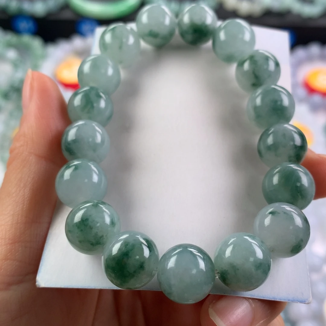翡翠未镶嵌手链卡12.3