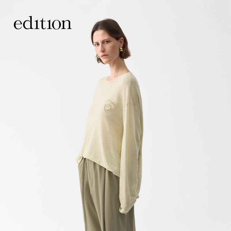 【商场同款】edition2025夏季新款汉麻亚麻轻薄针织衫#EBE2SWT001
