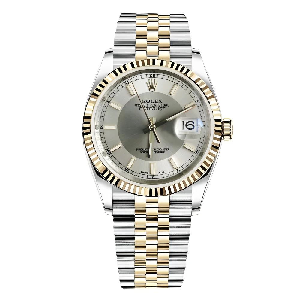 99新 Rolex/劳力士 日志116233/36mm/银白盘唱片/自动机械/单表