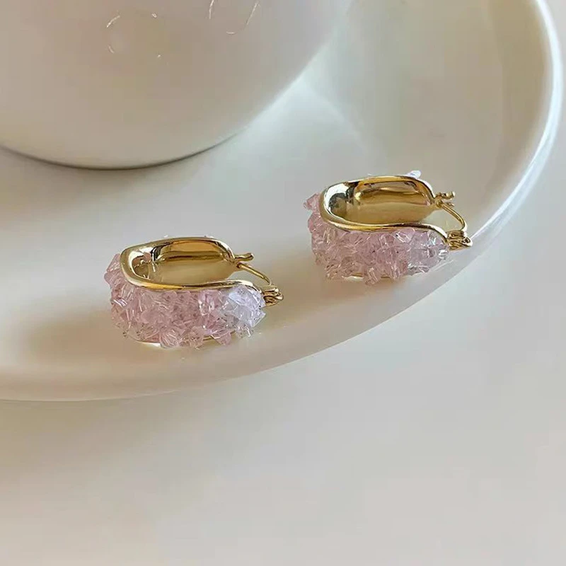 合金耳饰 日韩ins时尚耳饰气质耳圈耳扣手工耳钉女百搭复古轻奢