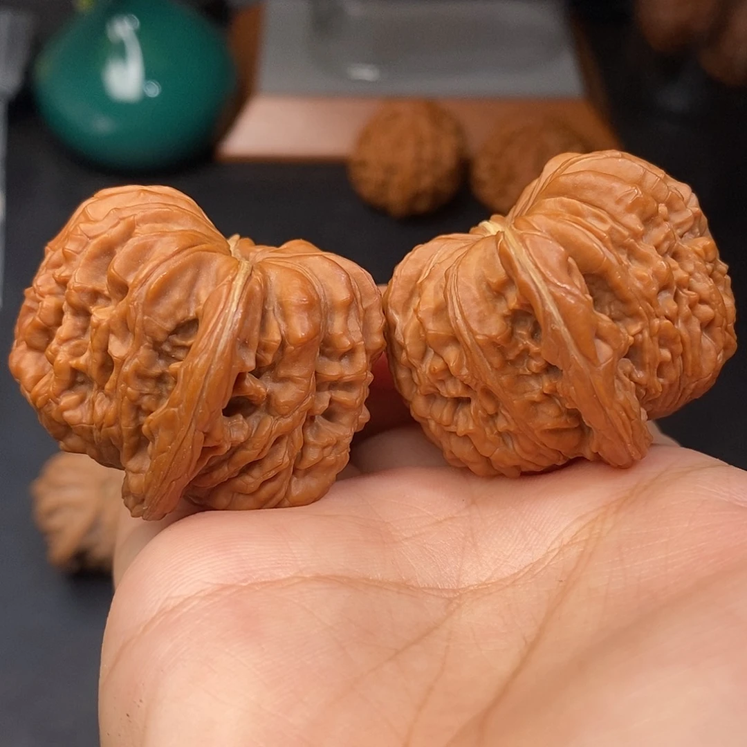 文玩核桃把件拱桥楼全品41.5