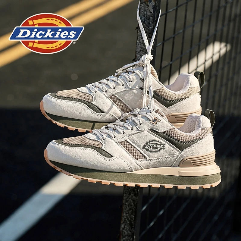 Dickies复古休闲鞋男2025冬季百搭防滑户外运动男鞋透气阿甘鞋子