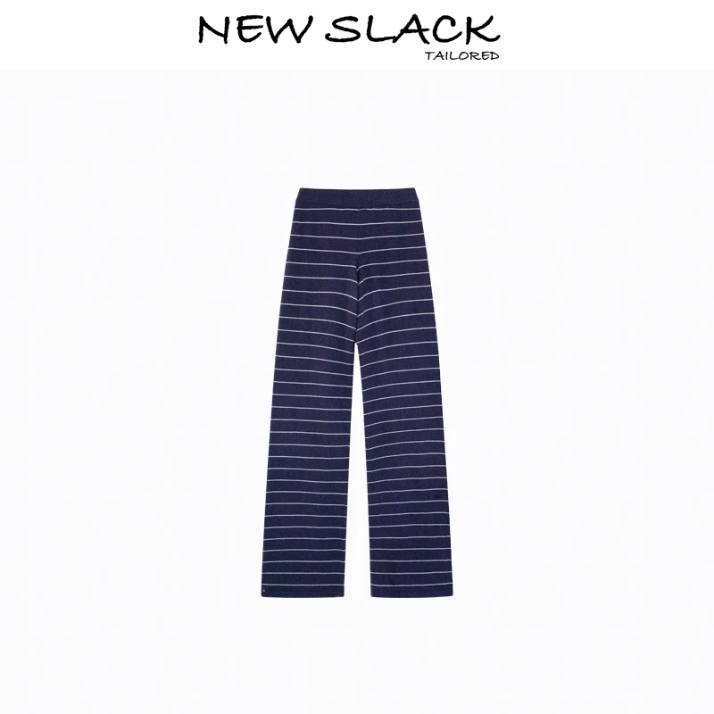 New slack NX250216太显瘦了条纹三件套裤装