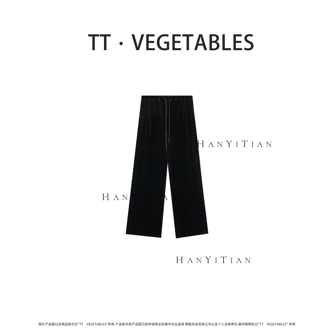 丝绒裤 宽松时尚潮流ins秋冬休闲裤929819