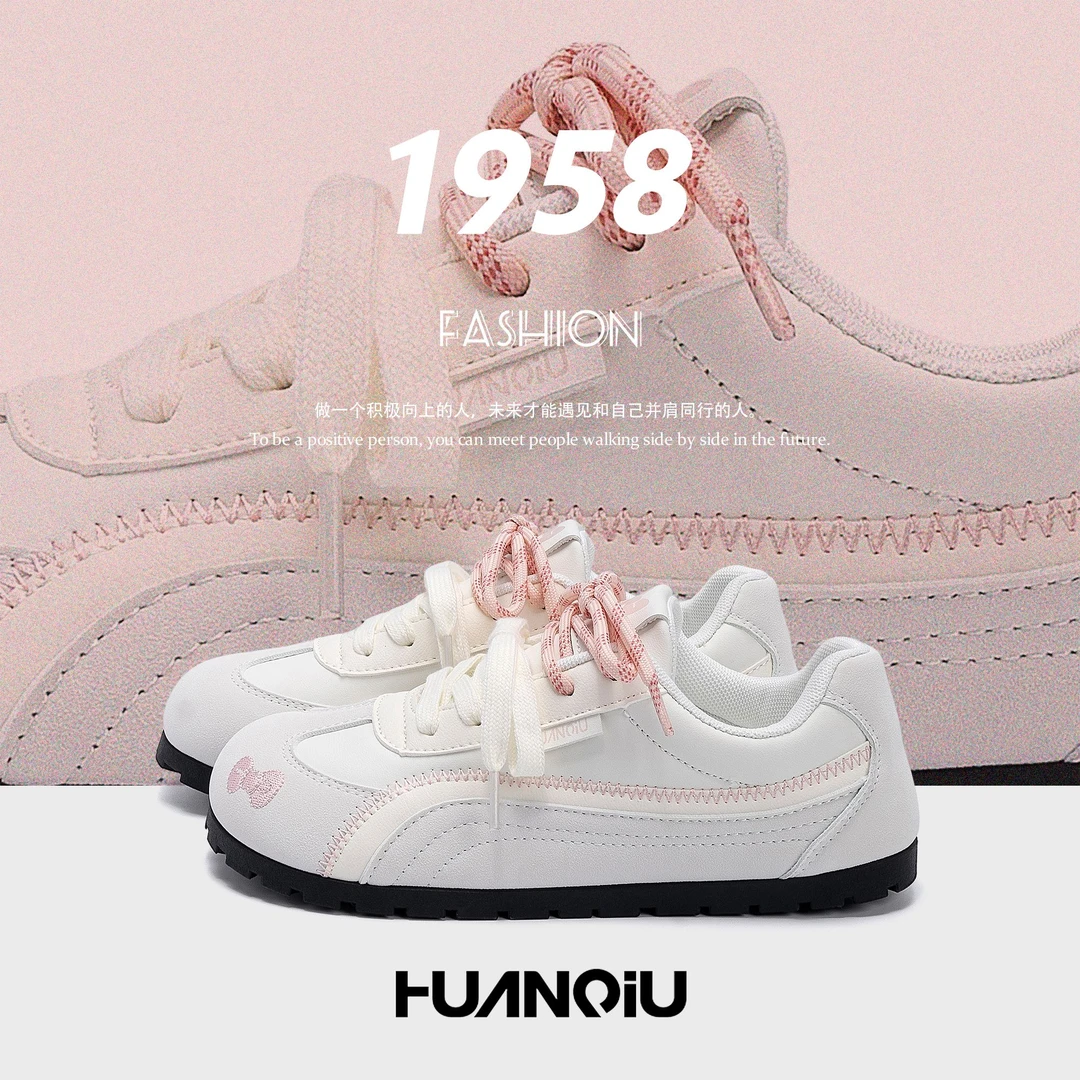 环球女鞋舒小白鞋小众板鞋2025新款秋季网面透气鞋子百搭轻便女鞋