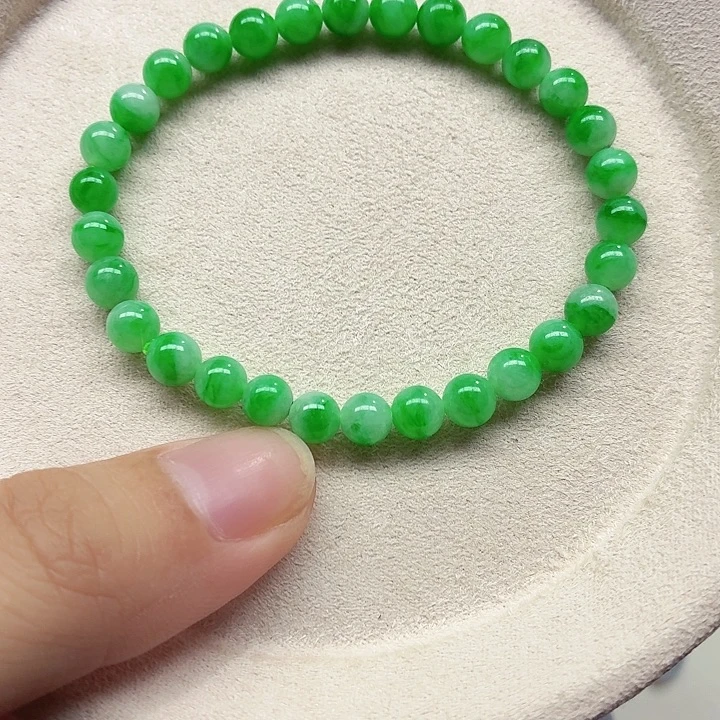 Q***g未镶嵌手链翡翠天然缅甸翡翠A货卡5.9