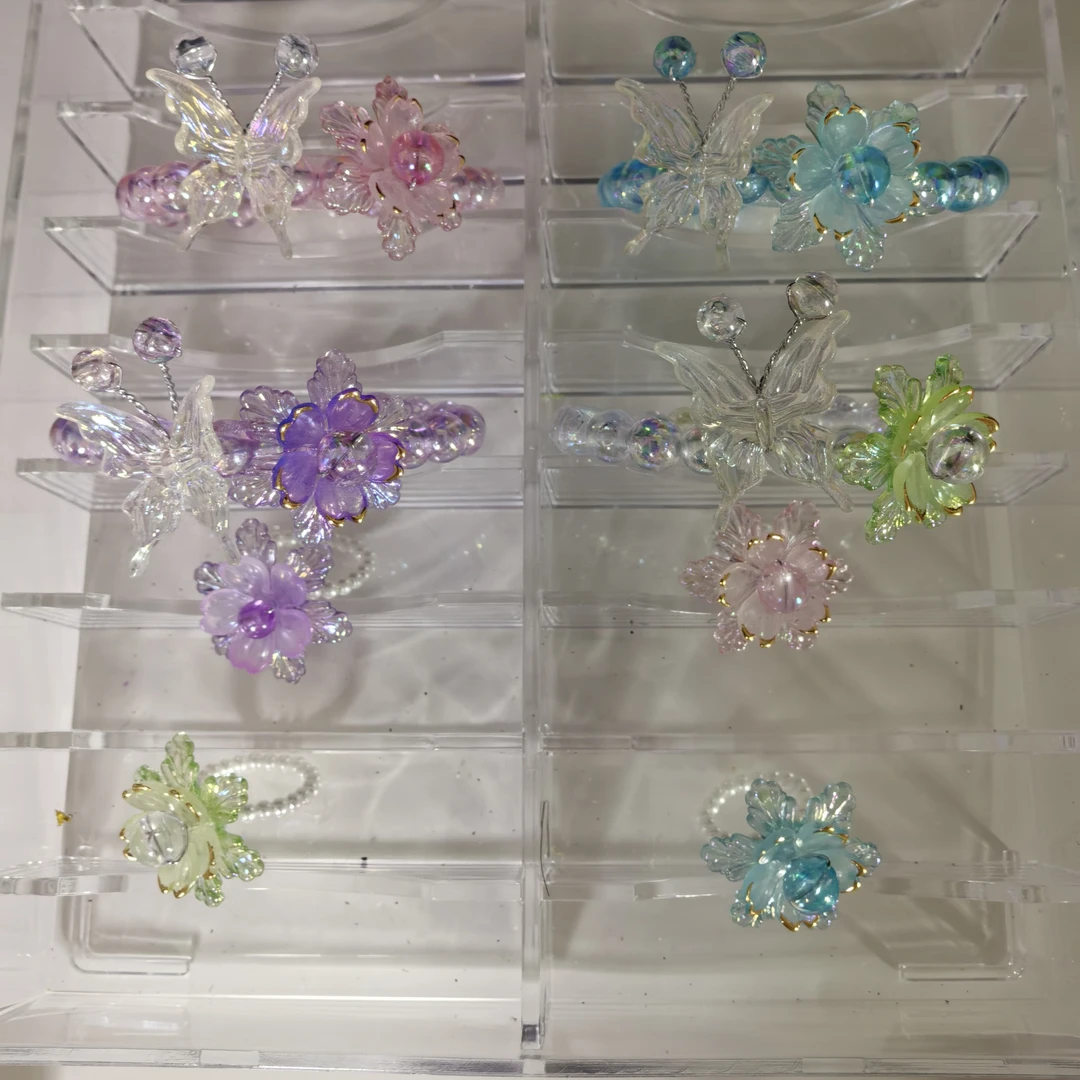 高颜值蝴蝶手环材料包diy手工百搭气质古风手链送闺蜜diy手链串珠