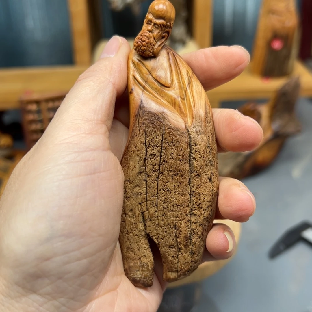 柏木崖柏木摆件手把件