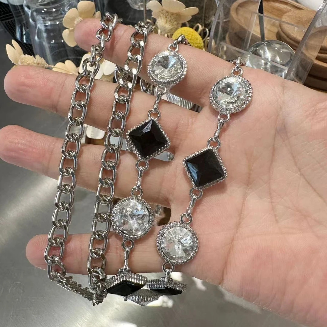 新款水钻金属腰链时尚简约百搭装饰连衣裙收腰链条细腰带