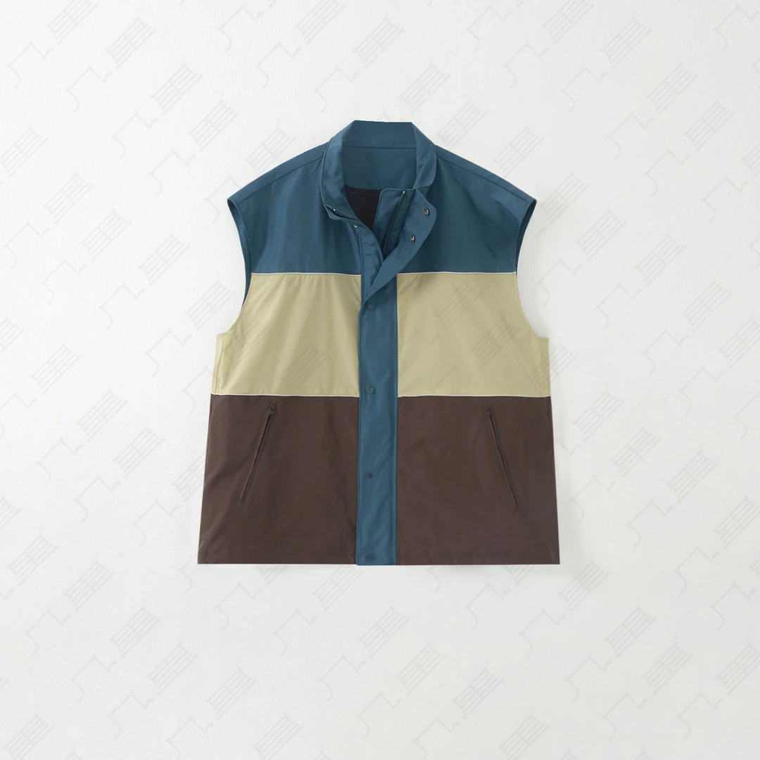 几里与麻 减龄百搭撞色拼接马甲 衣长72 胸围138 2062361