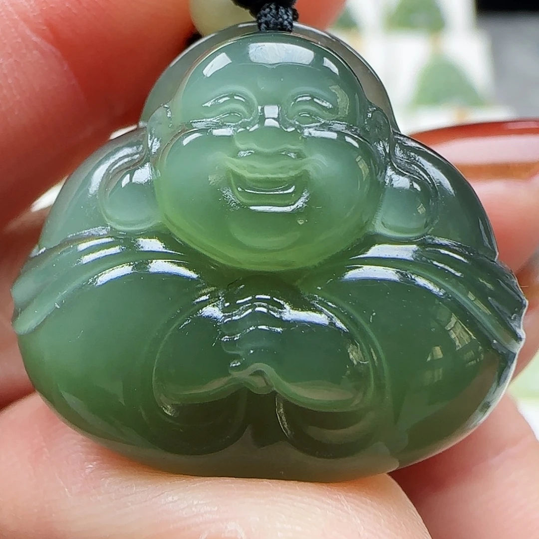 和田玉未镶嵌吊坠(赠链)