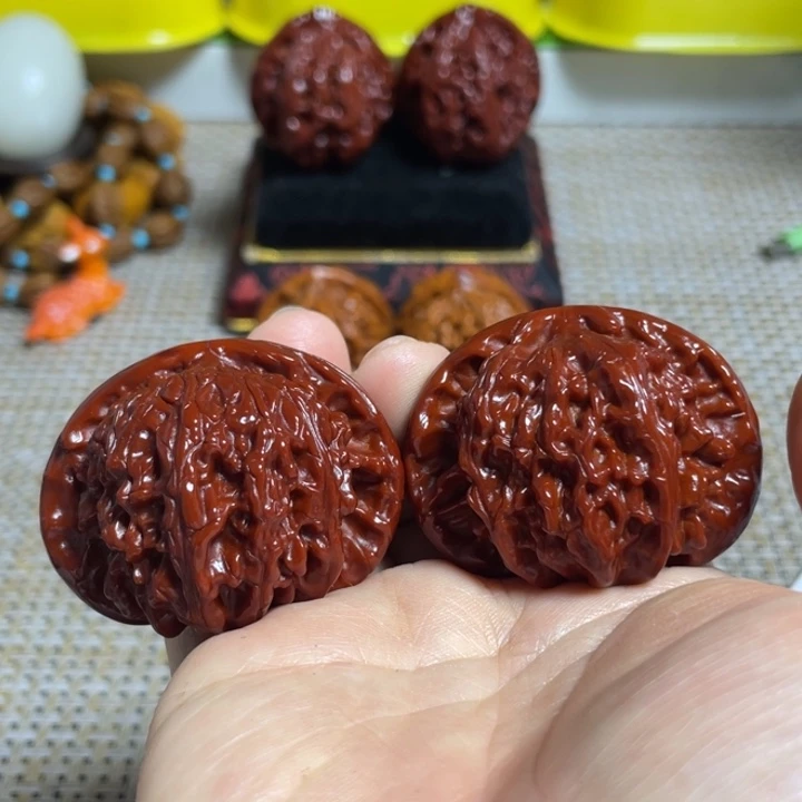 把件文玩核桃44➕白狮子