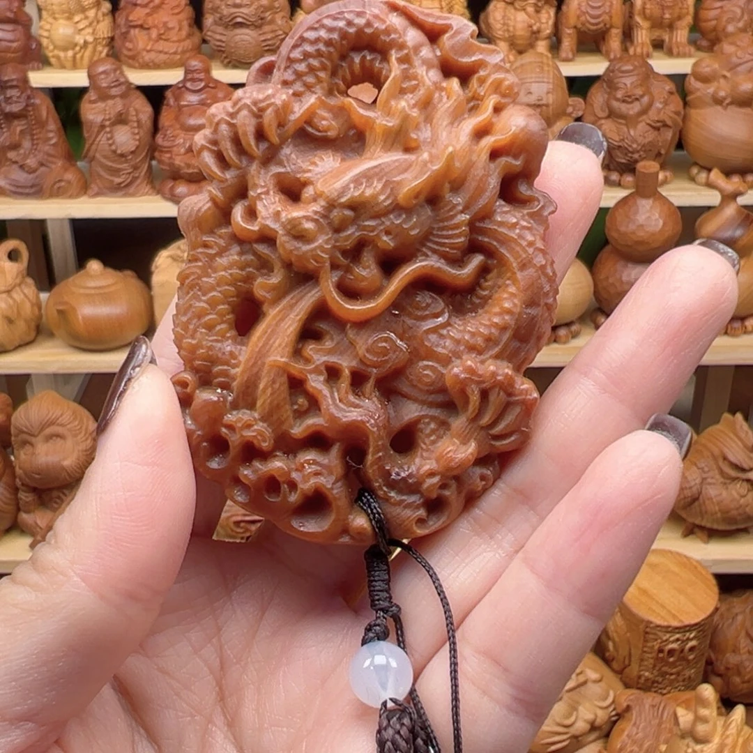 柏木太行崖柏手把件