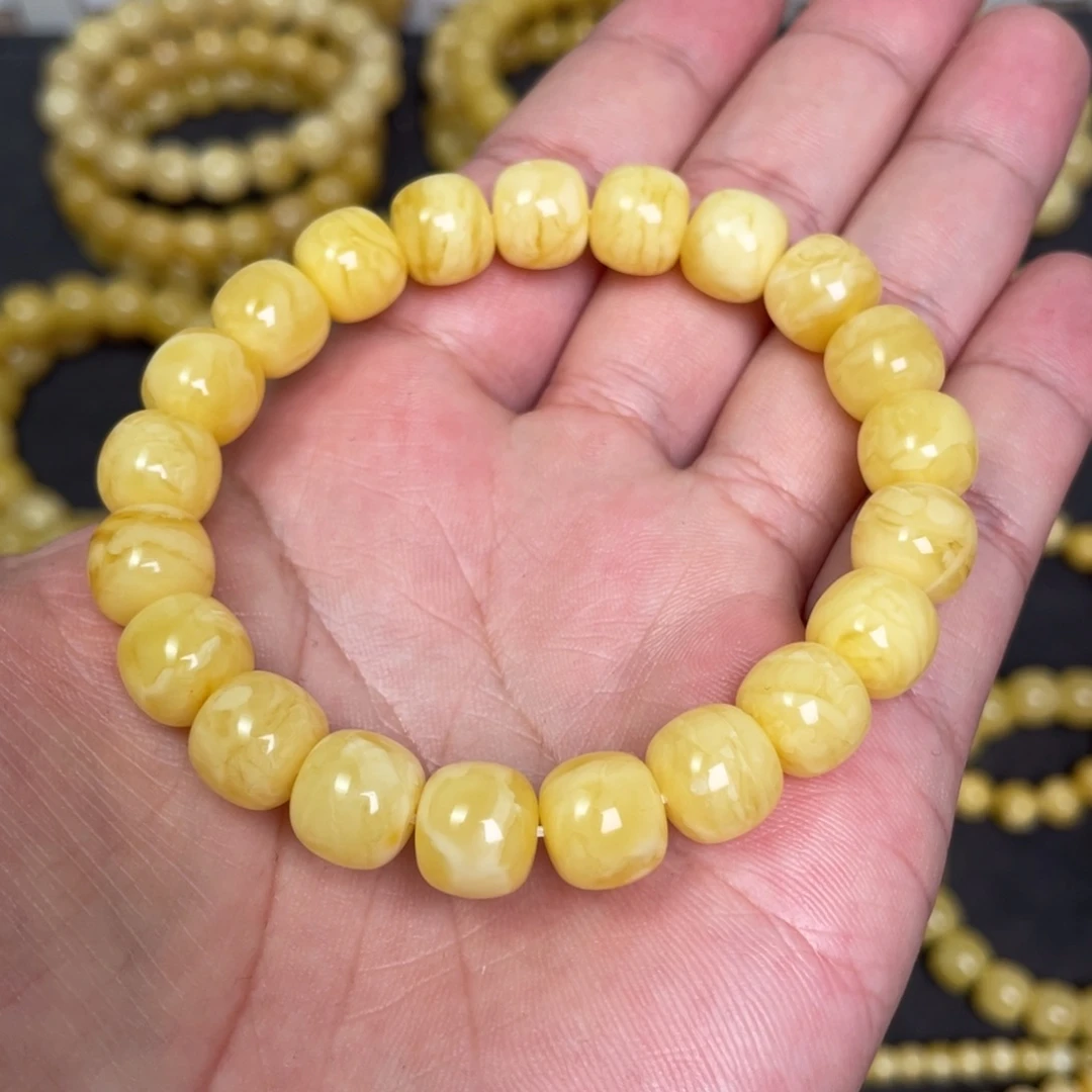 蜜蜡未镶嵌裸石蜜蜡手串10.5mm