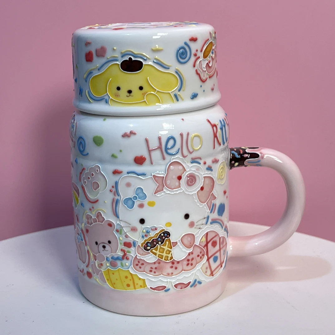 72立体可爱手绘Hello Kitty马克杯七