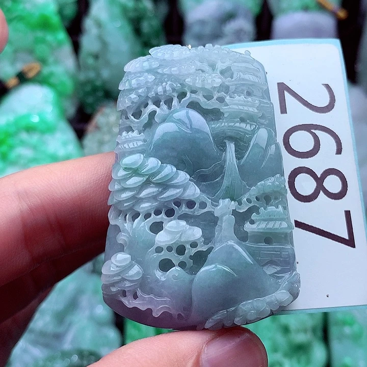 翡翠未镶嵌吊坠(不含链)