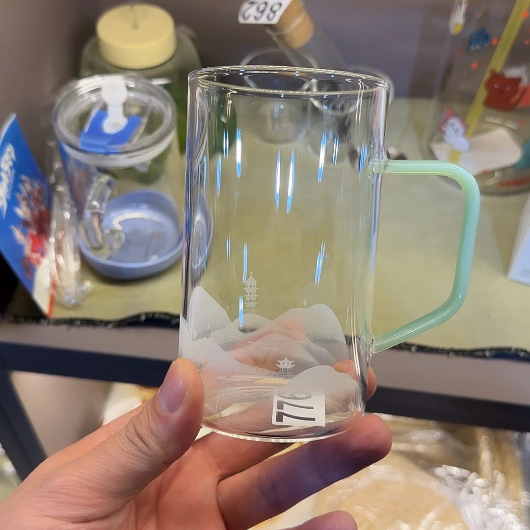 776号高硼硅绿茶杯两只