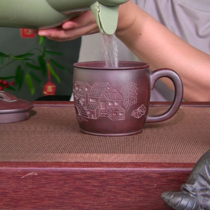 茶杯紫砂高货放漏