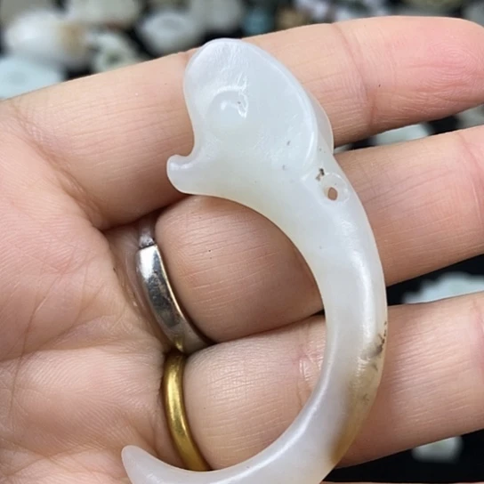 和田玉未镶嵌挂件