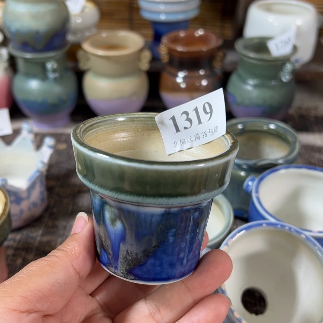 口6 手工花盆满30包邮