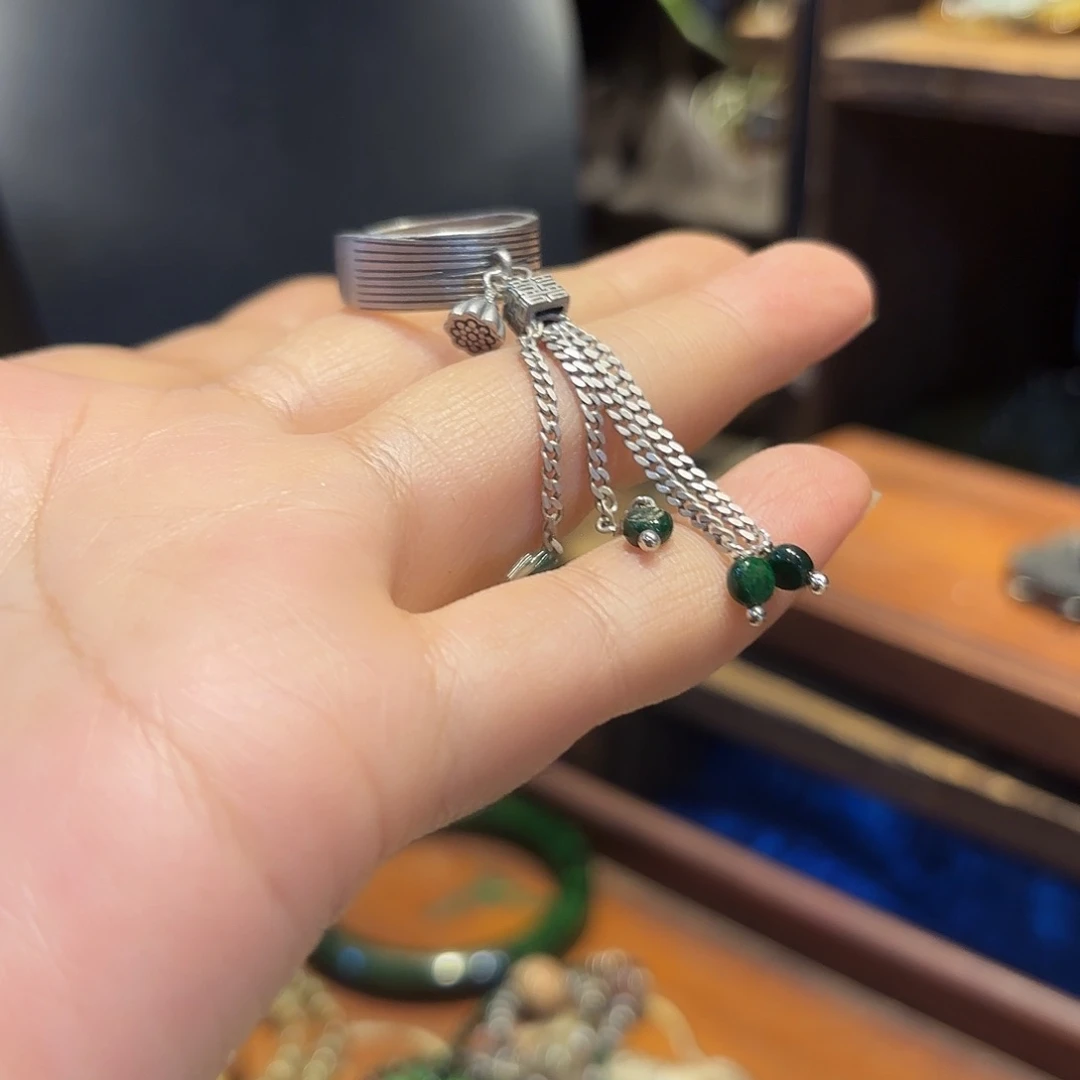 翡翠戒指未镶嵌原创