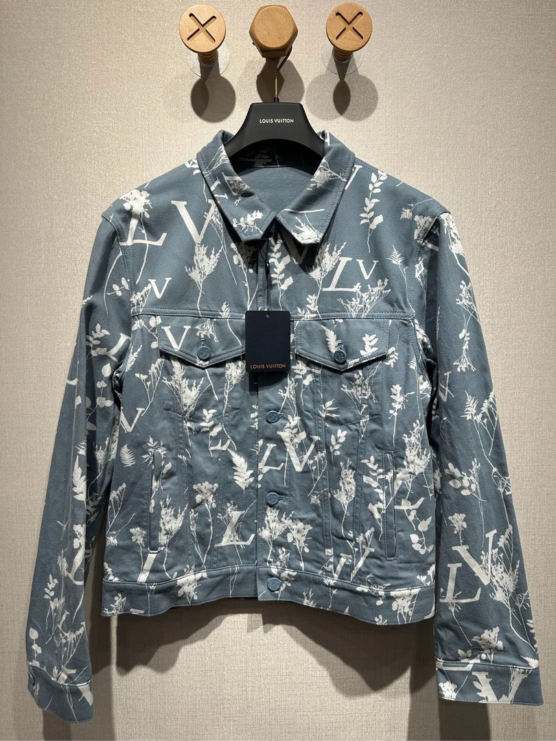 99新 LouisVuitton/路易威登 植物满印牛仔夹克 尺码50