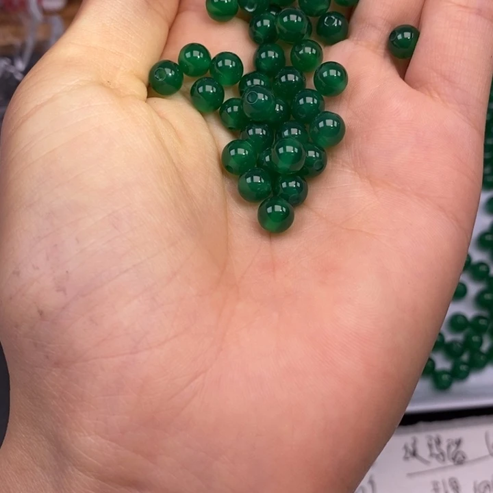 玛瑙/玉髓未镶嵌卡6绿玛瑙33个