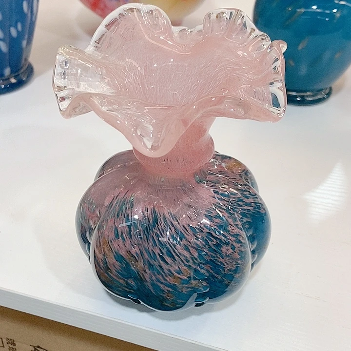 琉璃花瓶高度14厘米3厘米