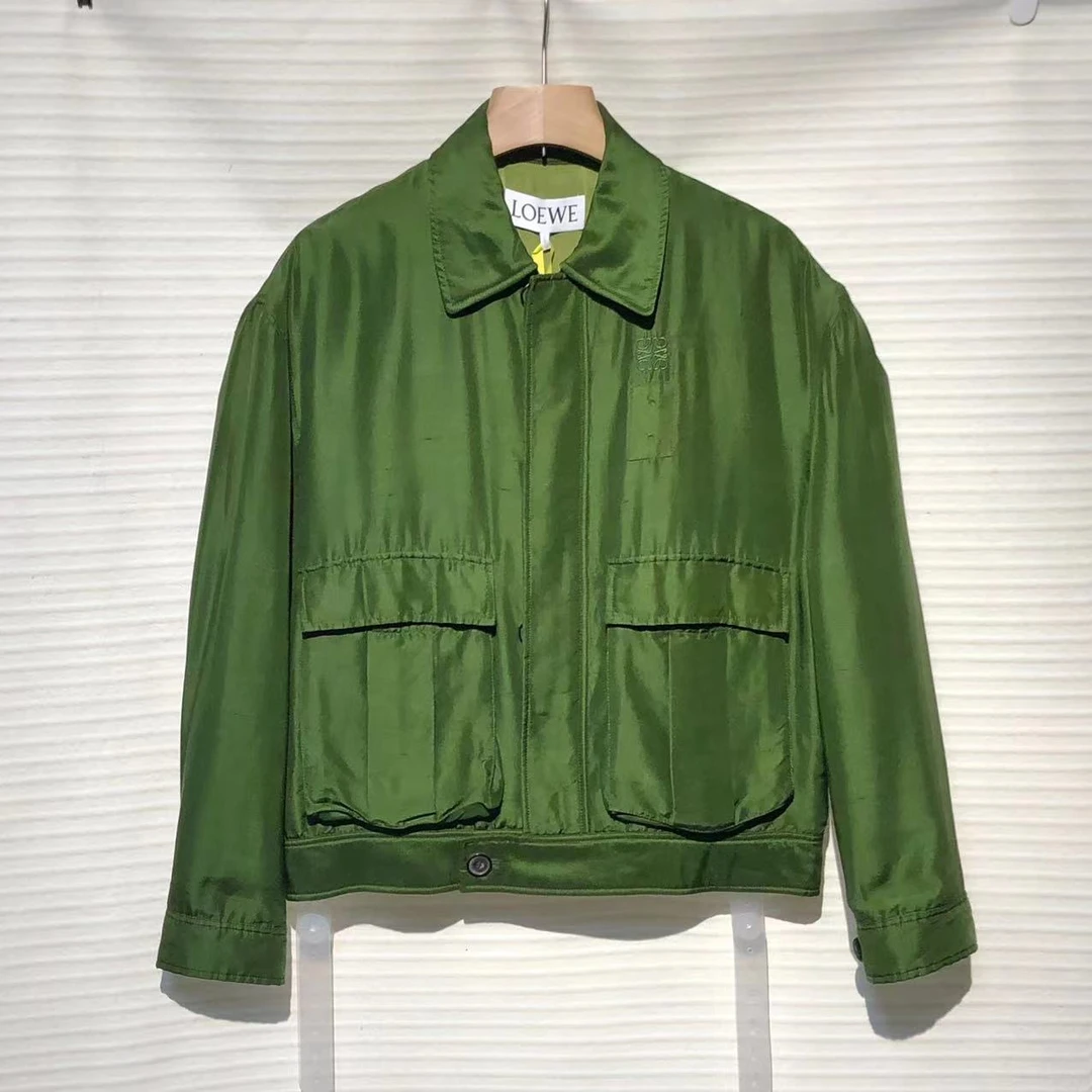 95新 LOEWE/罗意威 时尚 休闲 刺绣口袋 外套/48码/XG-Y13091