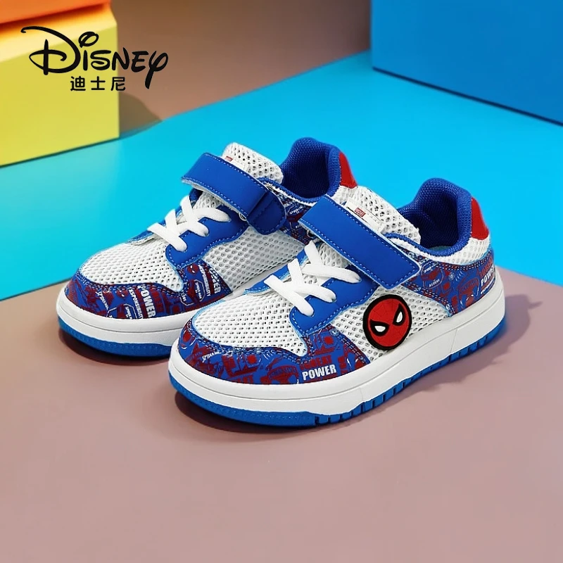 Disney/迪士尼儿童休闲鞋2025夏蜘蛛侠 单网透气软底男童鞋子板鞋