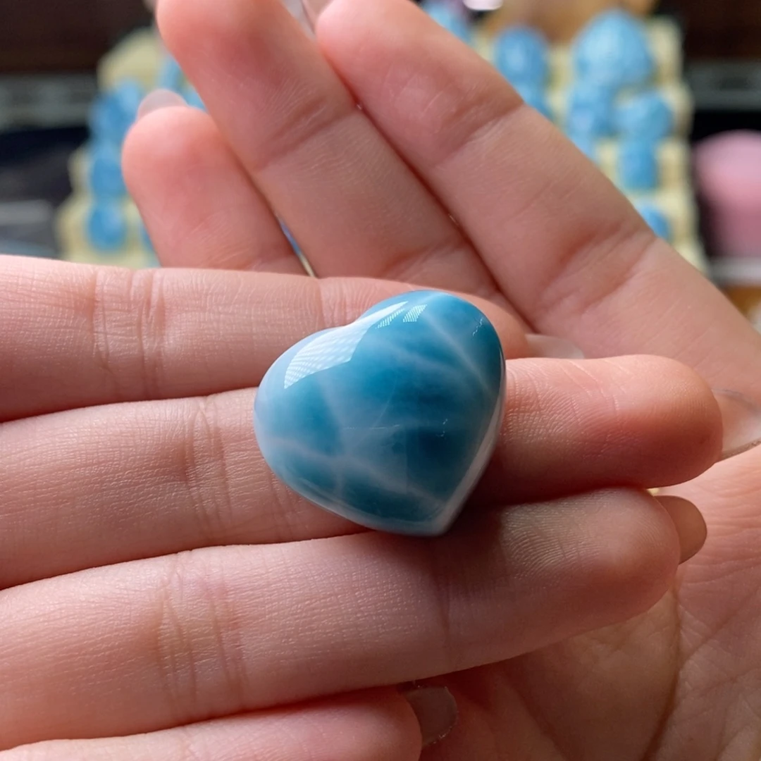 针钠钙石（海纹石）未镶嵌颈饰漏价不退换爱心大龟背