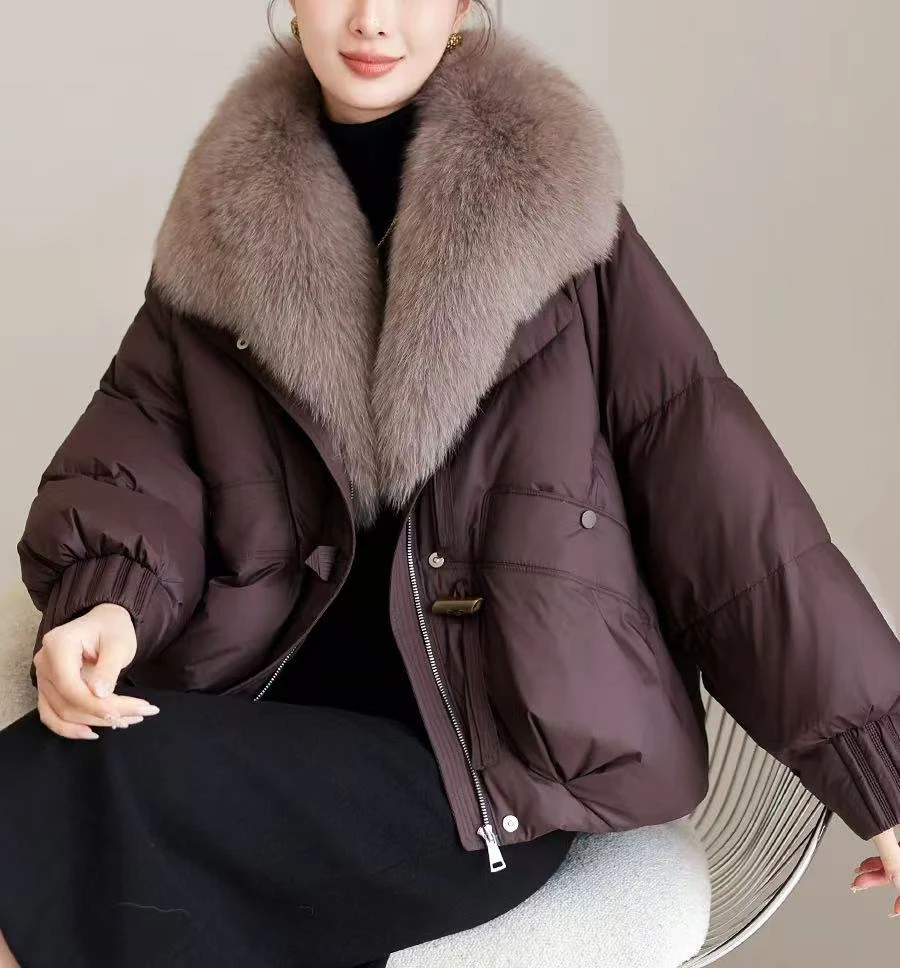 SS4122025冬季新款潮流大毛领羽绒服