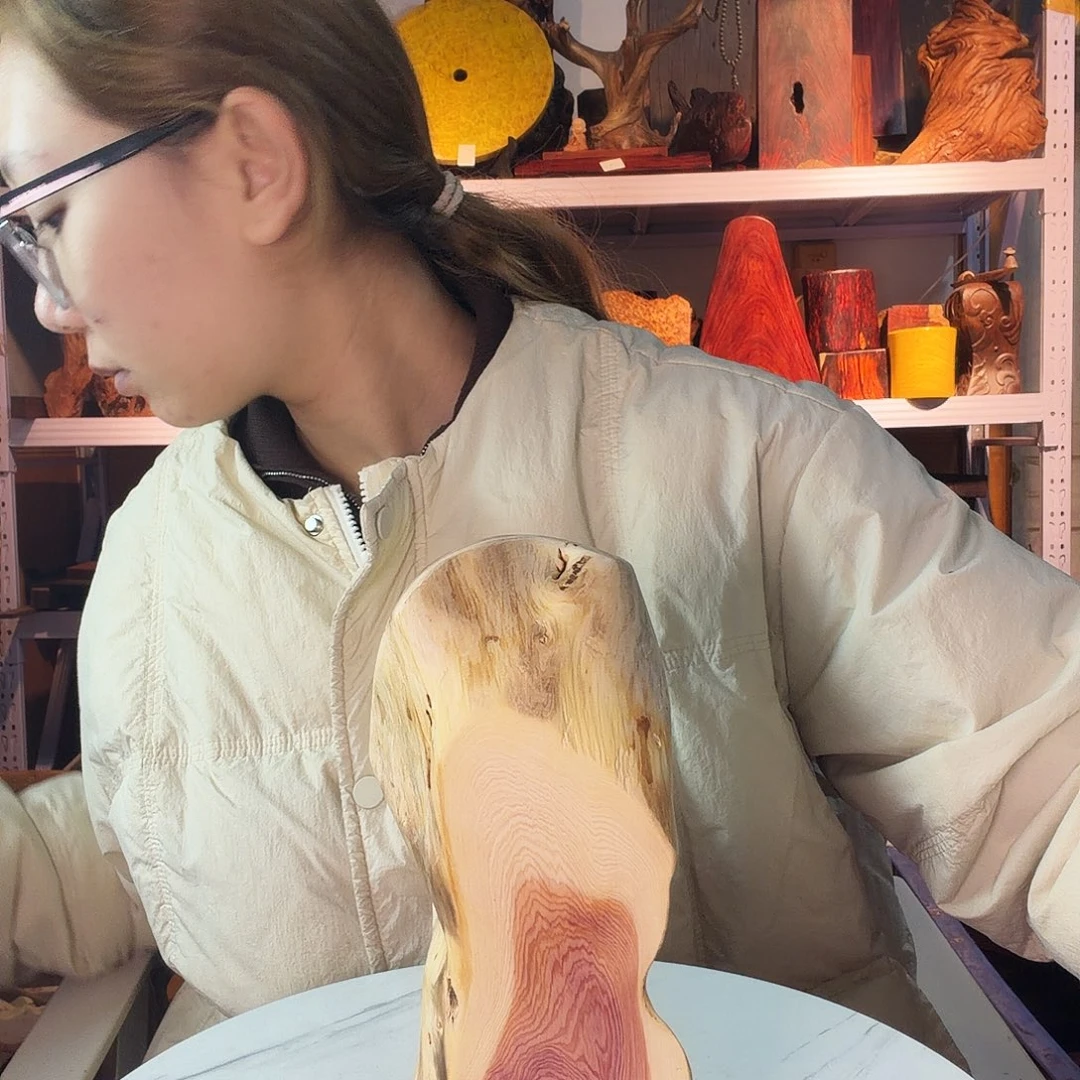 紫檀木类端景台小***盐