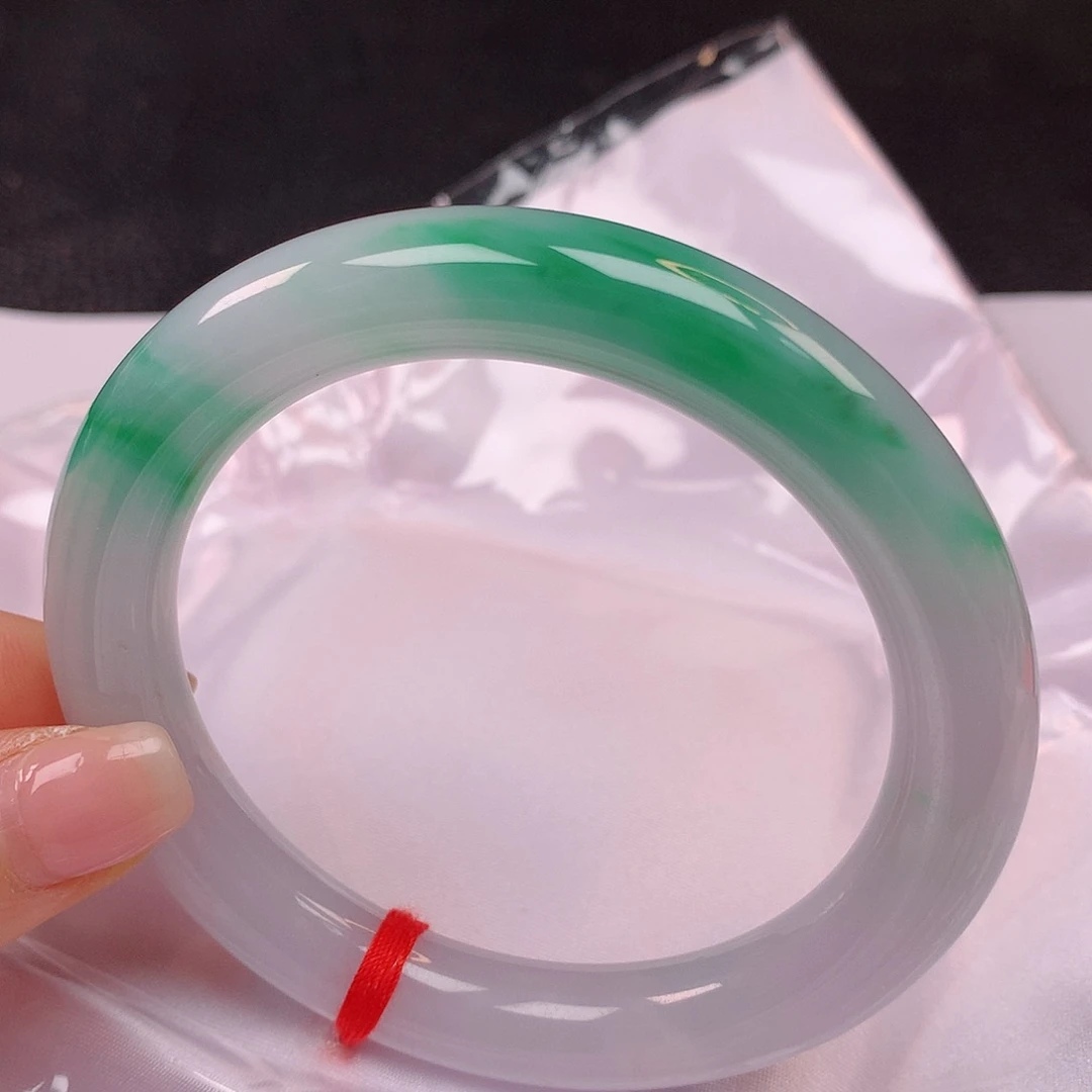 【闪购商品】未镶嵌手镯翡翠58圆条手镯