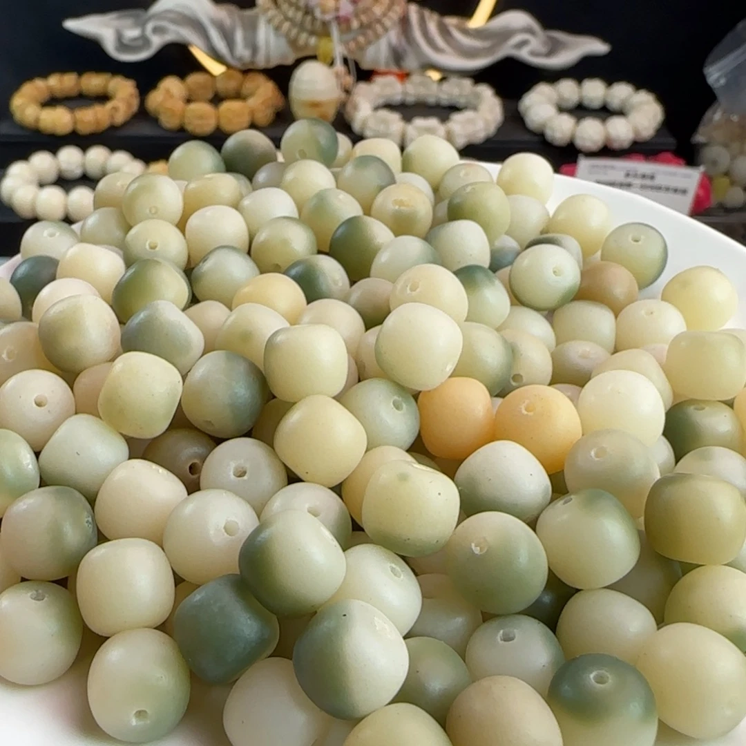 手串菩提根/象牙果瑕疵卡11绿飘花桶1000颗