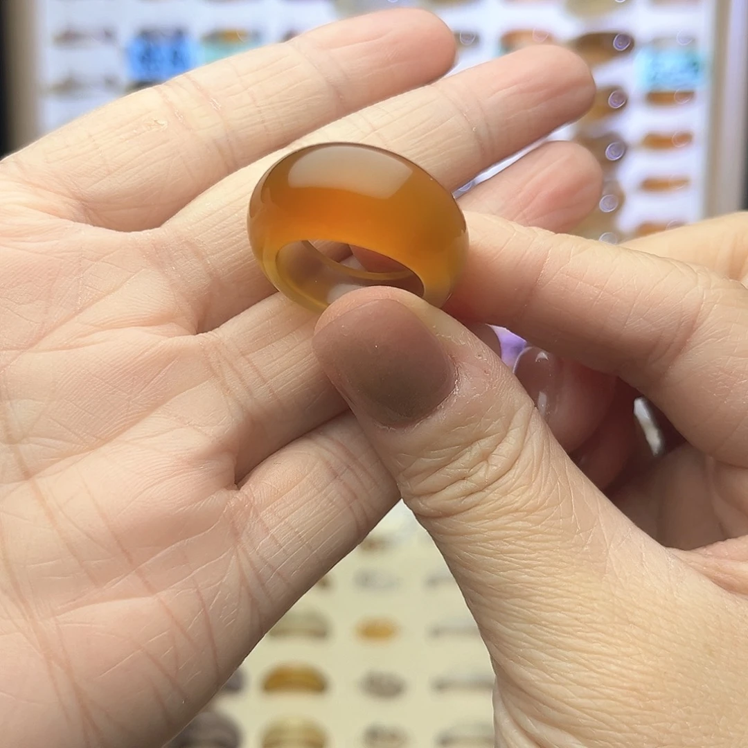 玛瑙/玉髓戒指未镶嵌