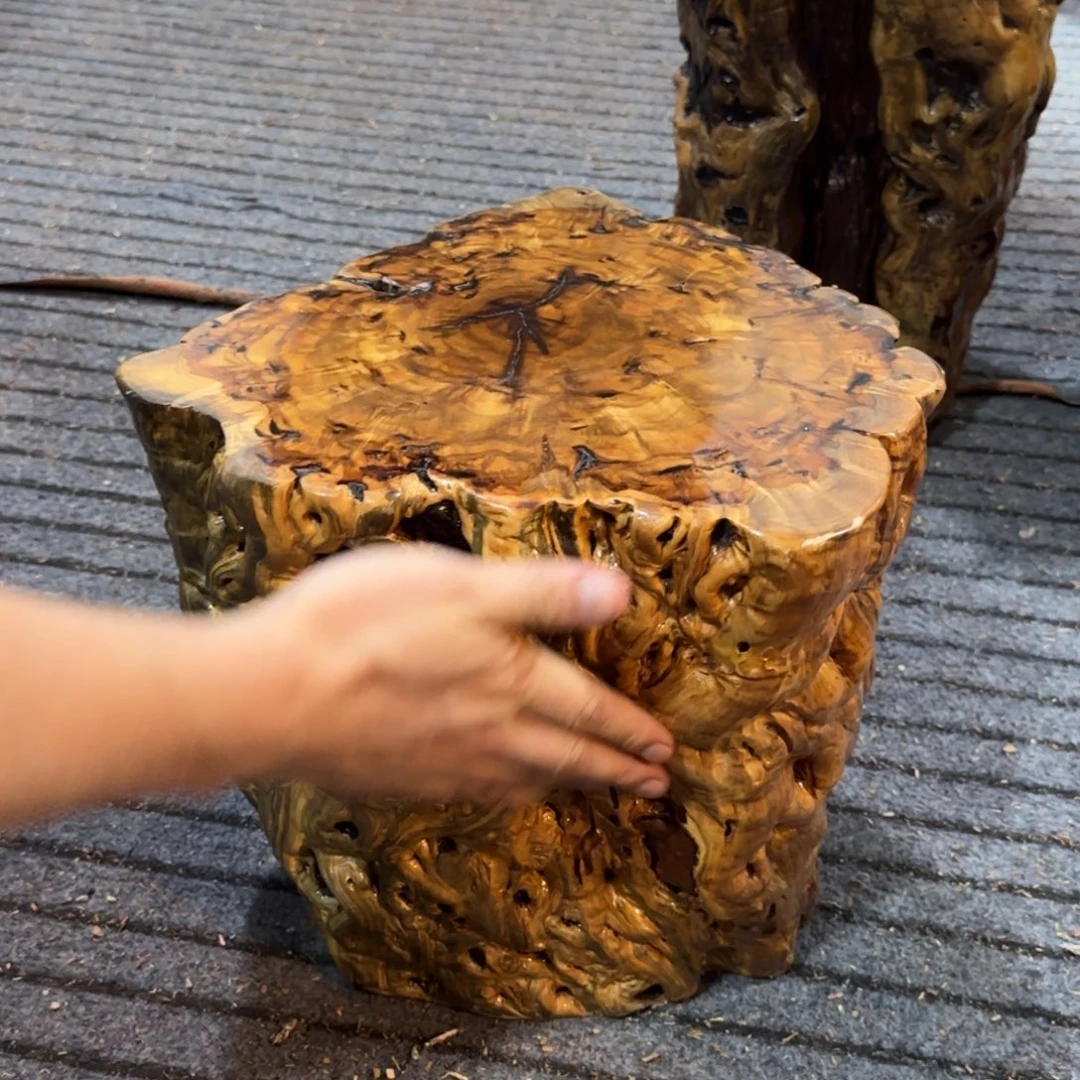 （***明龙纹鸡心枣木手工艺品