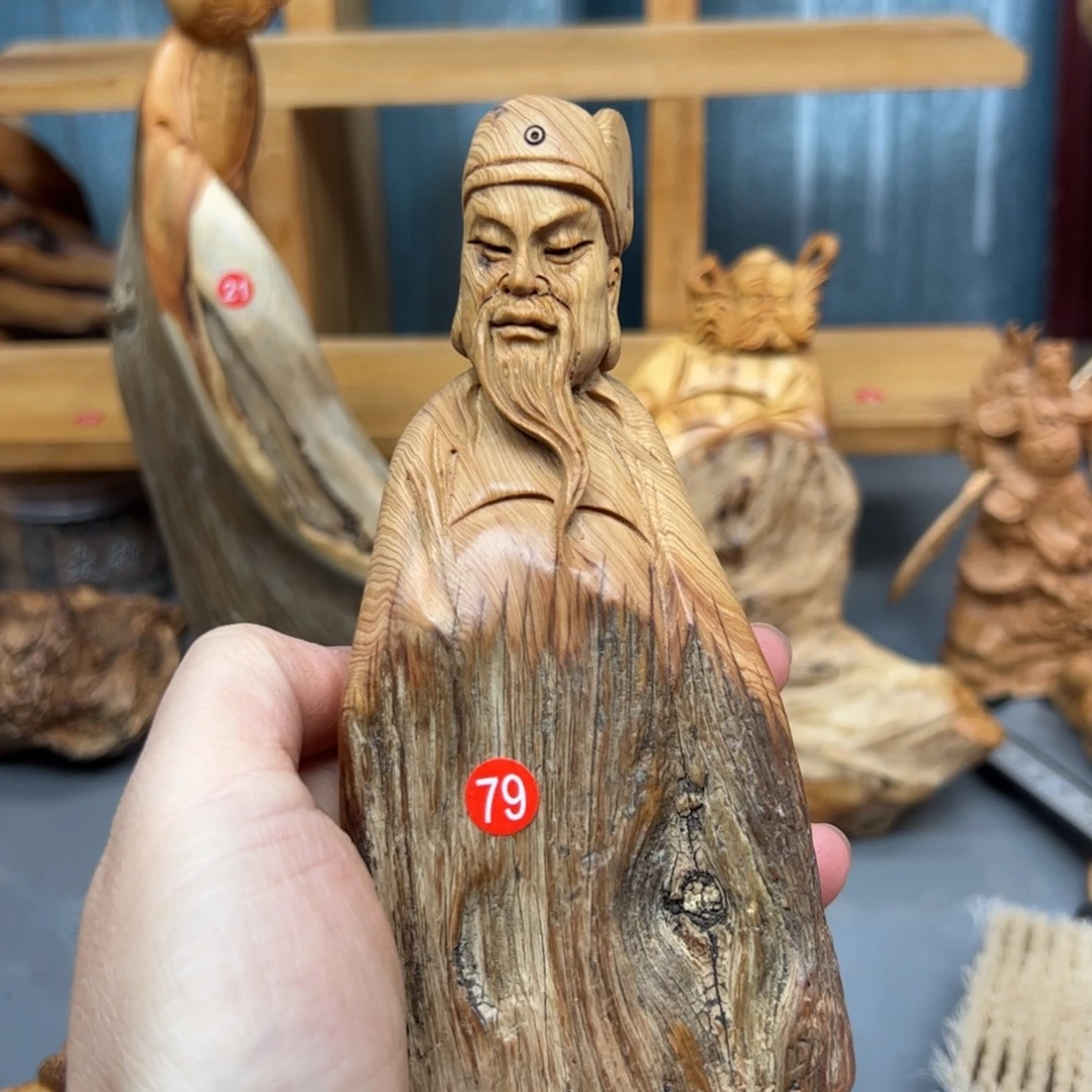 阿***丑木崖柏木摆件手把件，