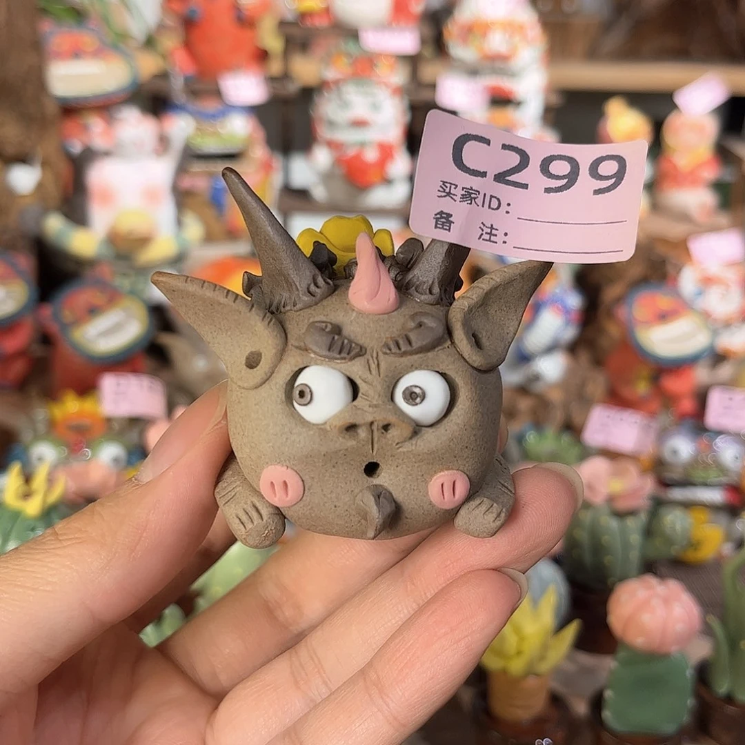 泥塑纯手工茶宠摆件
