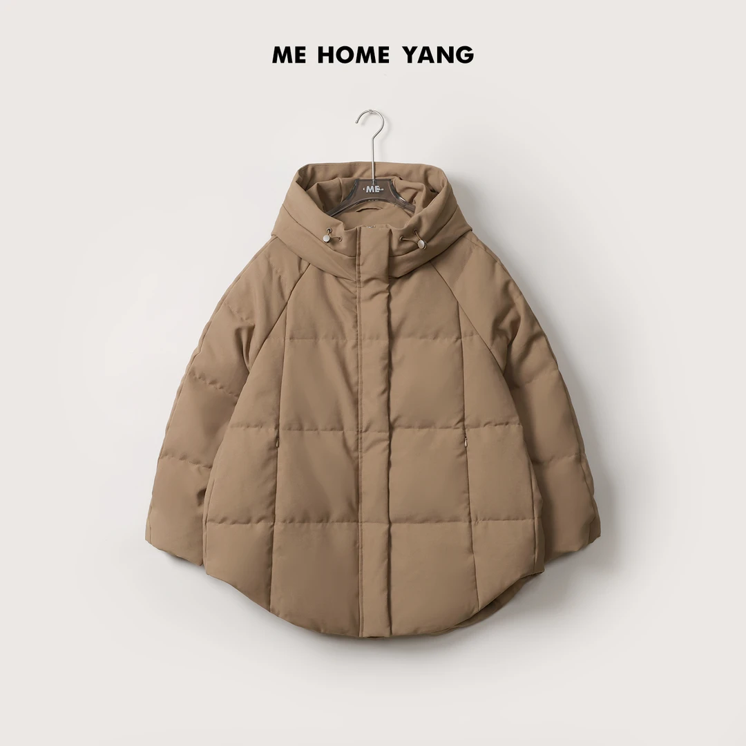 ME【中空纱软包鹅绒服】白鹅绒防风连帽保暖一手长羽绒服MEQA5019
