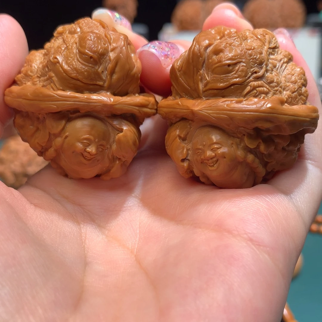 把件文玩核桃-弥勒金蟾