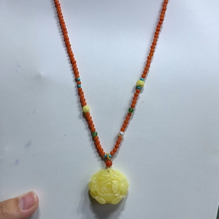 蜜蜡颈饰未镶嵌吊坠