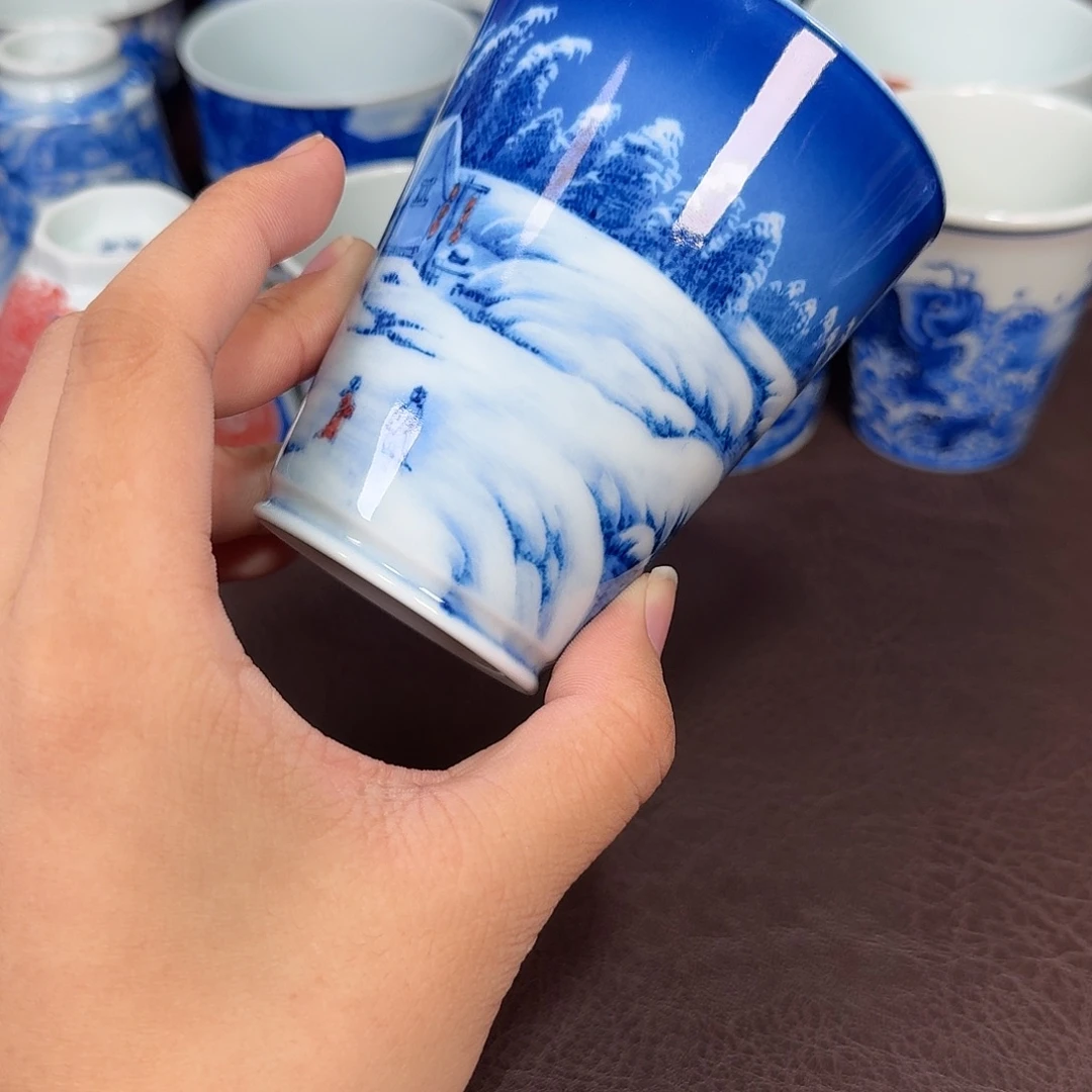 皆***喜现代景德镇陶瓷杯