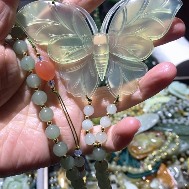 岫玉毛衣链未镶嵌