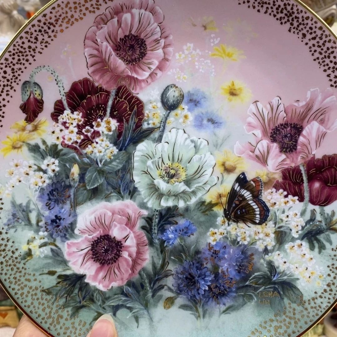 瓷片欧美中古美物摆件