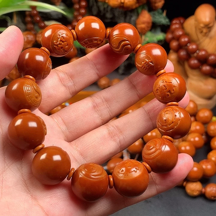 天***涯橄榄核手串/手链八卦17+