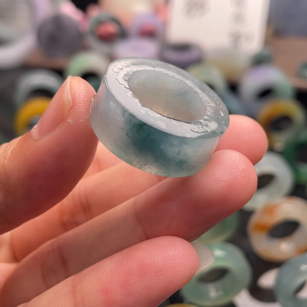 定制翡翠未镶嵌  冰海洋水