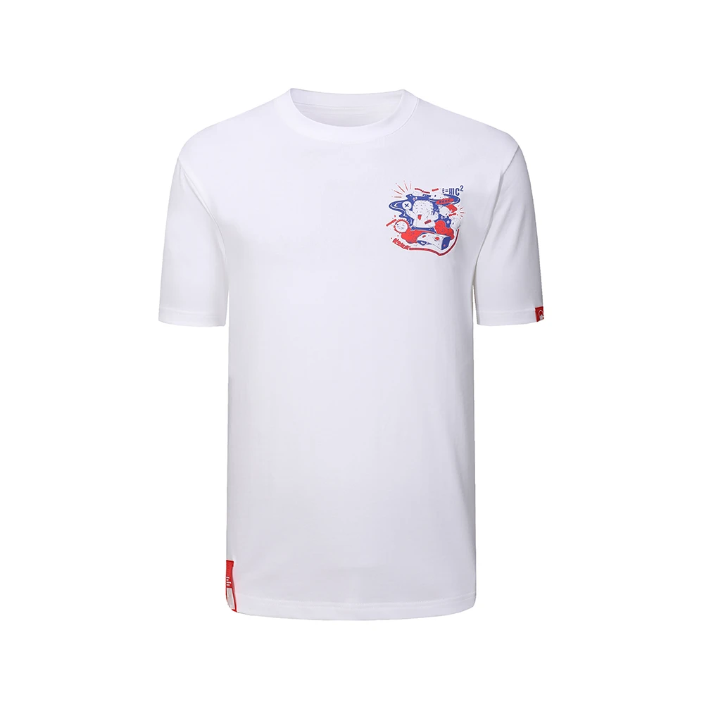 男重磅印花圆领T恤 白色 XL（180/100A）