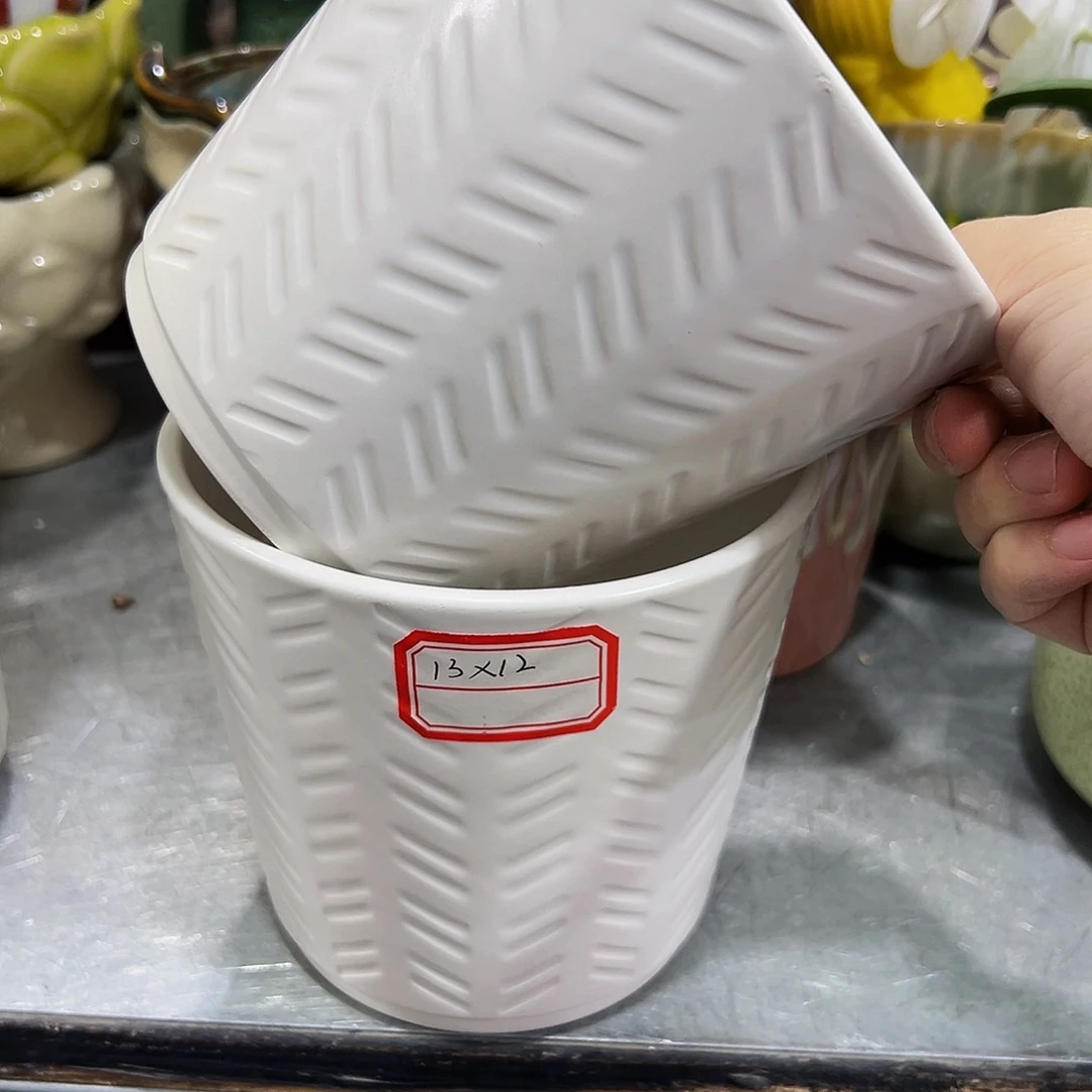 外贸尾单陶瓷花盆凑单10米包邮